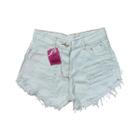 Short Jeans Premium com Detalhe Desfiado e Barra Desfiada Off White Stillger