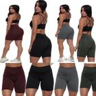 Short legging para caminhada kit com 5