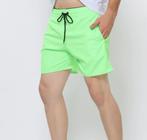 Short masculino bermuda praia poliéster moda masculina
