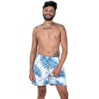 Short Masculino Estampa Folhagem Conforto Casual