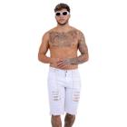 Short Masculino Jeans Branco: Frescor do Denim