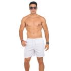 Short Masculino Linho Bermuda Mauricinho Casual Slim Verão