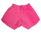 Short Moletinho Infantil Menina Rosa