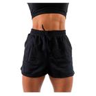 Short Moletinho Moletom Feminino C/ Bolso Fitness ACADEMIA BERMUDA FEMININA