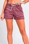 Short Moletom Runner Bordo Riscado Larel