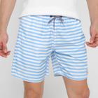 Short Praia Curto Polo Wear Listrado Masculino