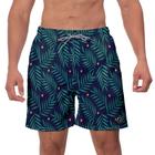 Short Praia Masculino W2 Folhagem Academia Caminhada Corrida Qualidade