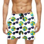 Short Praia Shorts Banho Bermuda Verão Bola de Praia Óculos Férias 915