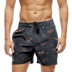 Short Praia Shorts Banho Bermuda Verão Cavalos Arte Horse 450