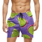 Short Praia Shorts Banho Bermuda Verão Limão Cartoon Limonada 554