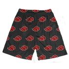 Short Praia Shorts Banho Bermuda Verão Nuvens Red Anime Desenho 161