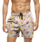 Short Praia Shorts Banho Bermuda Verão Princesa Color Cartoon Funny 1653