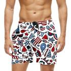 Short Praia Shorts Banho Bermuda Verão Usa Estados Unidos da América 1113