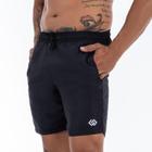 Short Praia Tactel Preto Masculino Liso Masculino Premium