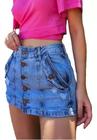 Short Saia Feminino Conecta Jeans Modelo Lady - 36 Ao 46.