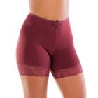 Short Segunda Pele Ánagua Combinação Barra COM Renda Bermuda Moda Íntima Usar Com Vestido 1045