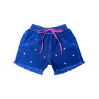 Short Shortinho Jeans Infantil Menina Blogueirinha Moda Bebe