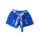 Short Shortinho Jeans Infantil Menina Blogueirinha Moda Bebe