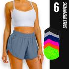 Short TACTEL feminino com bolsos Corrida Academia Yoga Praia Verão 661