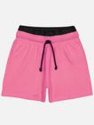 Short Teen Feminino Básico Com Elástico Rosa Dway