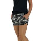 Shortinho Feminino MXD Conceito Camuflado Cinza