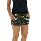 Shortinho Feminino MXD Conceito Camuflado Verde Detalhe Preto