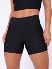 Shorts Academia Feminino Suplex Básico Preto Donna Martins