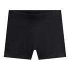 Shorts Basic Infantil Feminino em Cotton na Cor PRETO - Kukiê