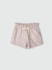 Shorts básico menina clochard estampado - bege - Hering