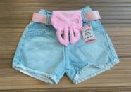 Shorts Bermuda Jeans Infantil Verão Menina Moda Casual Blogueirinha