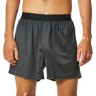 Shorts boxer Perry Ellis Luxe Solid para homens de ébano tamanho L