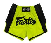 Shorts de boxe de Muay Thai Fairtex BS1706 Slim Cut Green XL