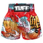 Shorts de boxe de Muay Thai Tuff TUF-MS637-RED para homens X