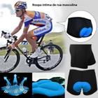 Shorts de Ciclismo Masculinos com Acolchoamento 3D - Para Estrada e Mountain Bike