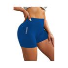 Shorts De Fitness Feminino De Cintura Alta Respirável Apertado Yoga Ciclismo Calças Esportivas - others