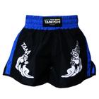 Shorts de Luta TRNG Azul estampado para Muaythai Sanda Kickboxing