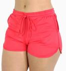 Shorts de praia e piscina de bolso feminino Vermelho GG