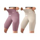 Shorts de Yoga Cintura Alta Push Up - M ao XL - Fitness, Ciclismo e Ginástica