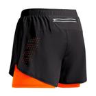 Shorts Esportivos Masculinos 2 em 1 para Academia, Treino e Corrida