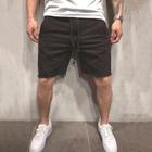 Shorts Esportivos Masculinos - Cor Sólida, Casual e Fino para Corrida e Academia