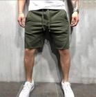 Shorts Esportivos Masculinos - Cor Sólida, Casual e Fino para Corrida e Academia