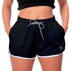 Shorts Feminino Básico Moda Praia Casual Treino Academia Soltinho Seca Rápido Cores Diversas