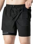 Shorts Feminino de Academia 2 em 1 Bolso Interno