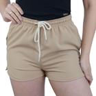 Shorts Feminino Stoff Beach Bege Sépia - 04147