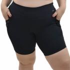 Shorts Fitness Plus Size com bolso Selene