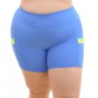 Shorts Fitness Plus Size com bolso Selene