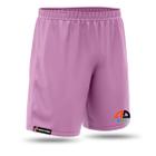 Shorts Futebol Esportes Infantil Menino Poliéster Bermuda Calção Rosa