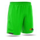 Shorts Futebol Esportes Infantil Menino Poliéster Bermuda Calção Verde Neon