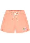 Shorts Infantil Menina Básico Laranja Neon Cinti