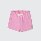 Shorts Infantil Menina Rosa com Bolinhas Hering